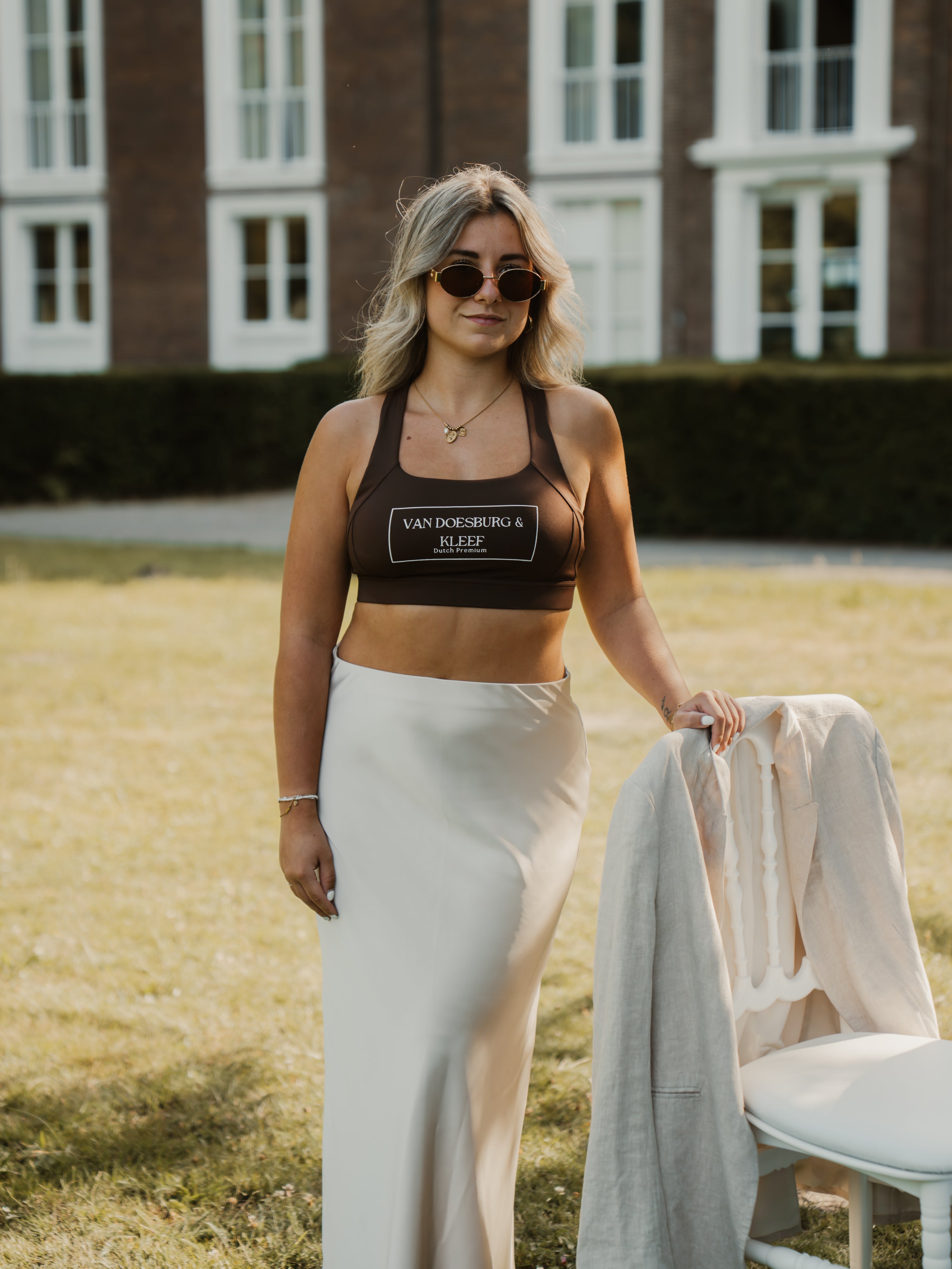 ALL DAY EARTHY BROWN FITNESS TOP